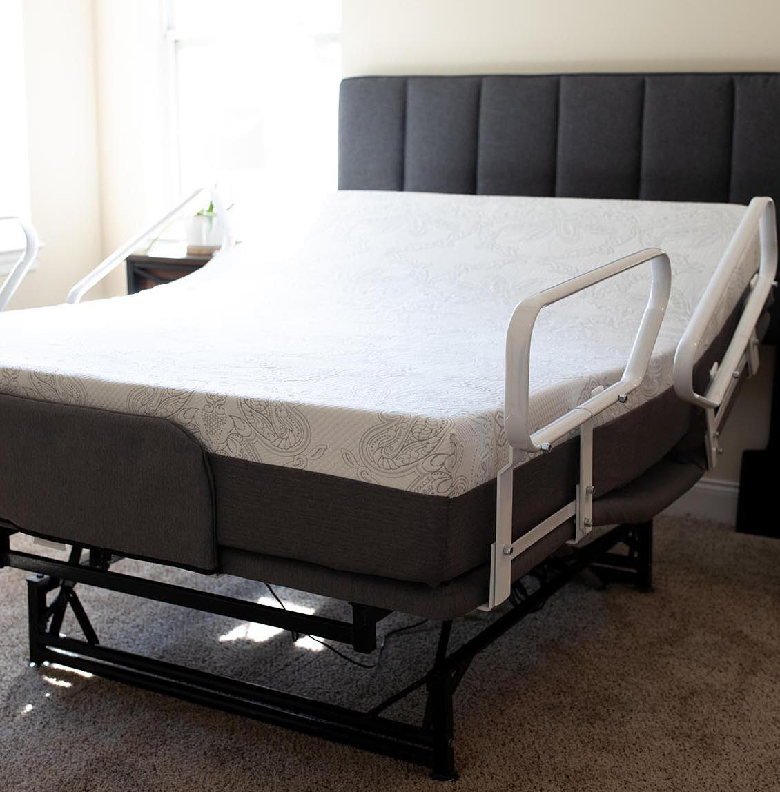 Flexabed 3 motor deluxe high low hospital bed flex-a-bed